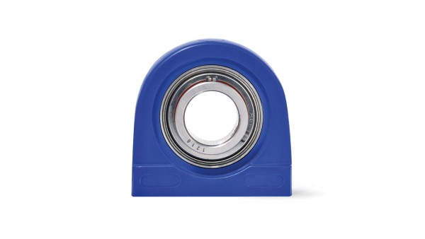 Movet Waterproof Pillow Block Bearing O 25 Mm Tbl Hygienic Pbt Thermoplastic Housing Blue W O Grease Nipple Hole Distance 50 8 Mm Stainless Steel Insert Mb 5 Lifetime Lube Threaded Pin W Slot