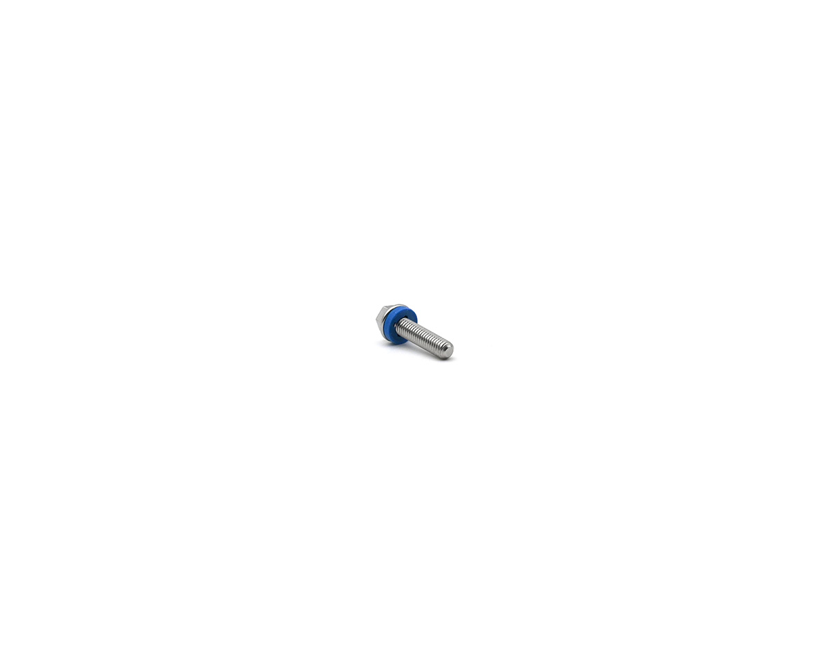 Cap bolt low-profile stainless steel AISI316 3A certification with blue ...